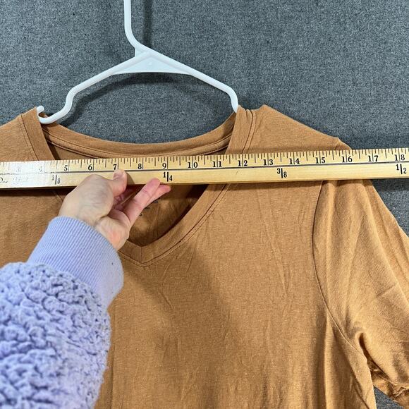 Cuddl Duds Cotton Core V-Neck Dress Honey Size Small - Picture 6 of 13